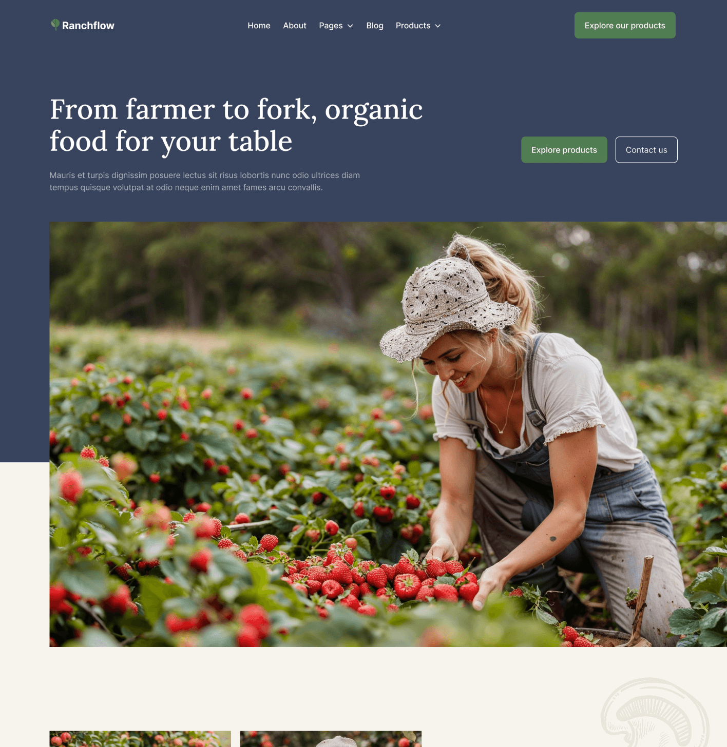 Ranchflow - Home V2 Page - Farm Webflow Template